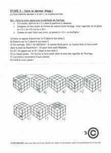 Rubik étape 3.1